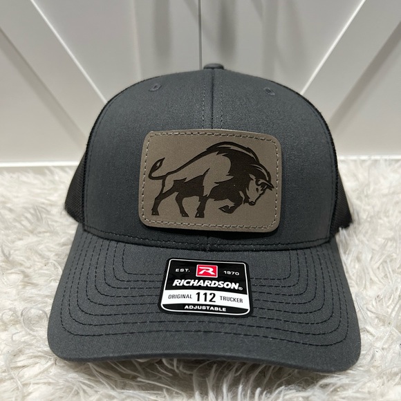 Trucker SnapBack Richardson 112 Hat. Buffalo - Picture 2 of 2
